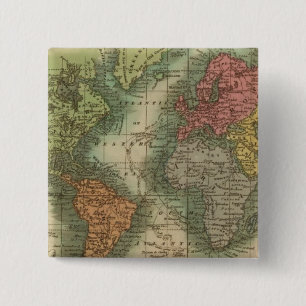 Bóton Quadrado 5.08cm Mundo 4