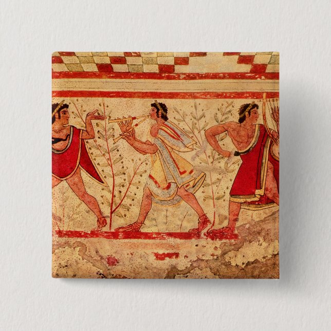 Bóton Quadrado 5.08cm Músicos de Etruscan (Frente)