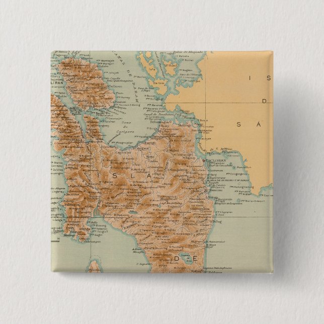 Bóton Quadrado 5.08cm N.o 19 Leyte (Frente)