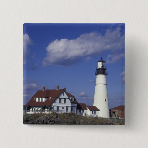 Bóton Quadrado 5.08cm NA, EUA, Maine, perto de Portland, Portland Head