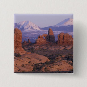 Bóton Quadrado 5.08cm NA, EUA, Utah, Parque Nacional Arches. Jardim do