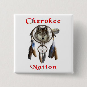 Bóton Quadrado 5.08cm Nação Cherokee
