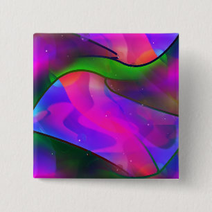 Bóton Quadrado 5.08cm Nadar com golfinhos