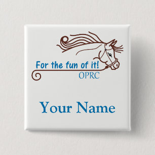 Bóton Quadrado 5.08cm Nametag do botão de OPRC