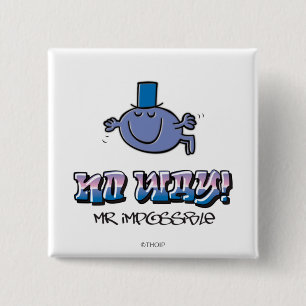 Bóton Quadrado 5.08cm Não!