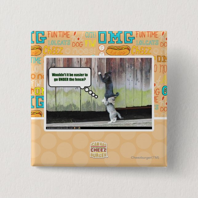 Bóton Quadrado 5.08cm Não seria mais fácil (Frente)