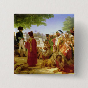 Bóton Quadrado 5.08cm Napoleon Bonaparte que Pardoning os rebeldes