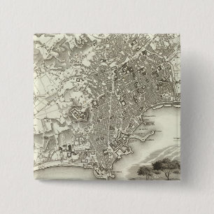 Bóton Quadrado 5.08cm Nápoles, Itália