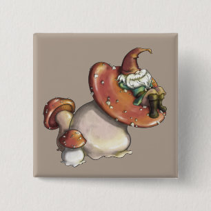 Bóton Quadrado 5.08cm Napping Gnomo