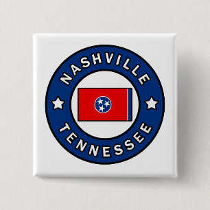 Bóton Quadrado 5.08cm Nashville Tennessee