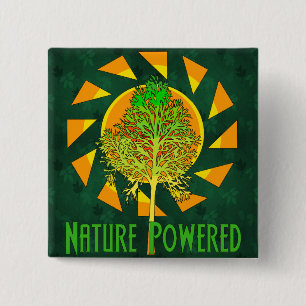 Bóton Quadrado 5.08cm Natureza