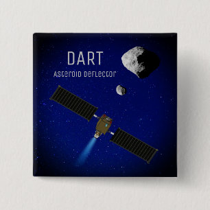 Bóton Quadrado 5.08cm Nave espacial de deflexionamento asteróide do