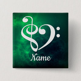 Bóton Quadrado 5.08cm Nebulosa Cardíaca Limpa-Limpa-Cama Torrível Person