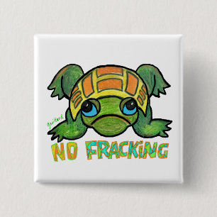Bóton Quadrado 5.08cm Nenhuma tartaruga de Fracking