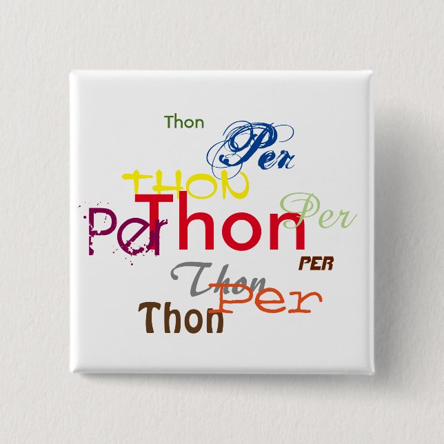 Bóton Quadrado 5.08cm Neopronome por Todos os Lugares (Frente)