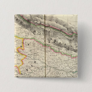 Bóton Quadrado 5.08cm Nepal, Ásia 83