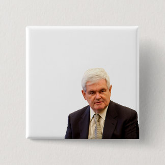 Bóton Quadrado 5.08cm Newt Gingrich - Escreva seu próprio texto