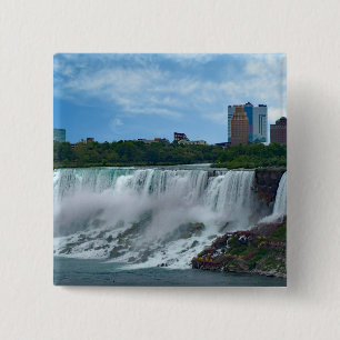 Bóton Quadrado 5.08cm Niagara Cai no Botão Lateral Canadense