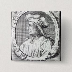 Bóton Quadrado 5.08cm Niccolo Machiavelli, 1724