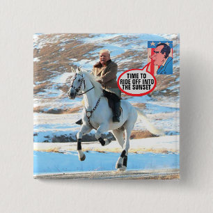 Bóton Quadrado 5.08cm Nixon avisa Trump