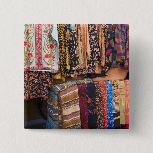 Bóton Quadrado 5.08cm NM, Novo México, Papais noeis Fe, vestuário Navajo (Frente)