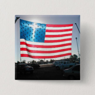 Bóton Quadrado 5.08cm No DEUS nós confiamos