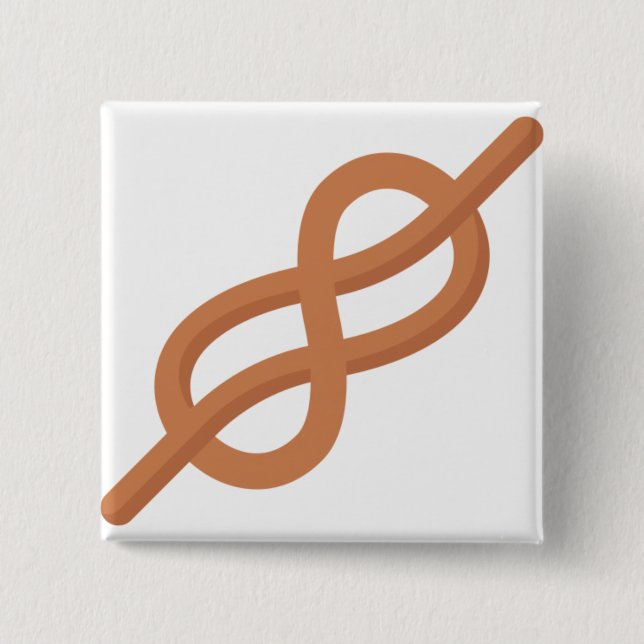 Bóton Quadrado 5.08cm Nó do mar (Frente)