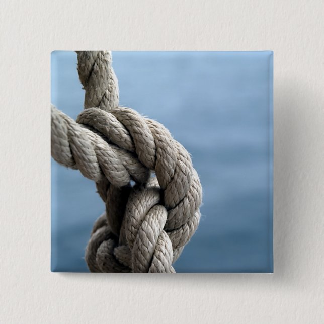 Bóton Quadrado 5.08cm Nó Do Marinheiro (Frente)