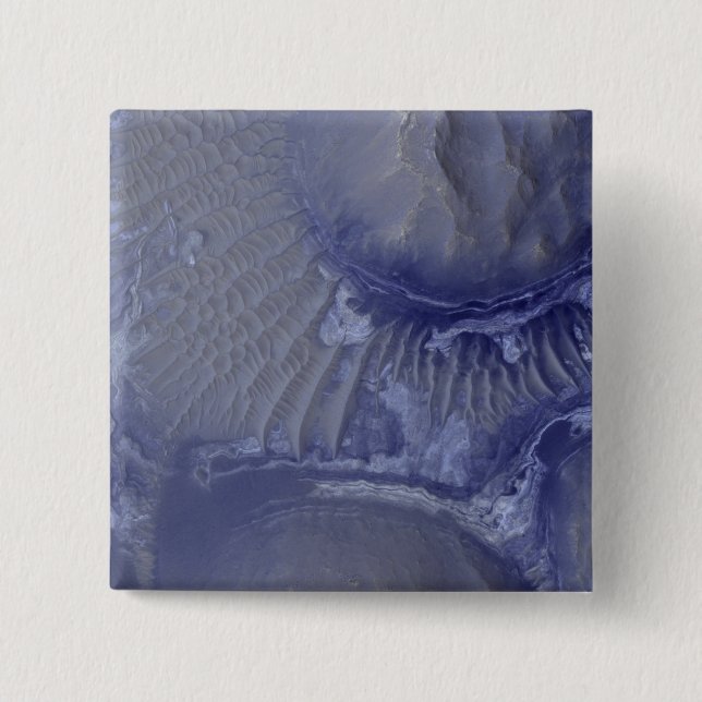 Bóton Quadrado 5.08cm Noctis Labyrinthus formação em Marte (Frente)