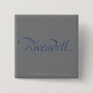 Bóton Quadrado 5.08cm Nome Rivendell Textuturado