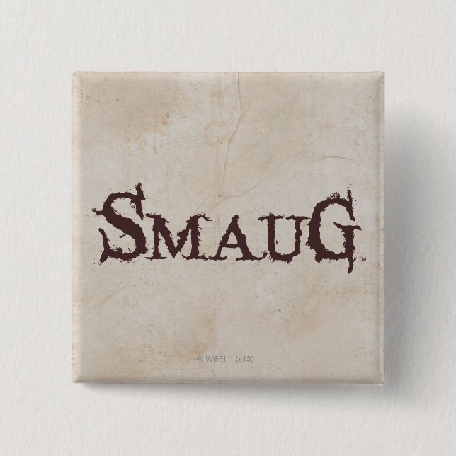 Bóton Quadrado 5.08cm Nome SMAUG™ (Frente)