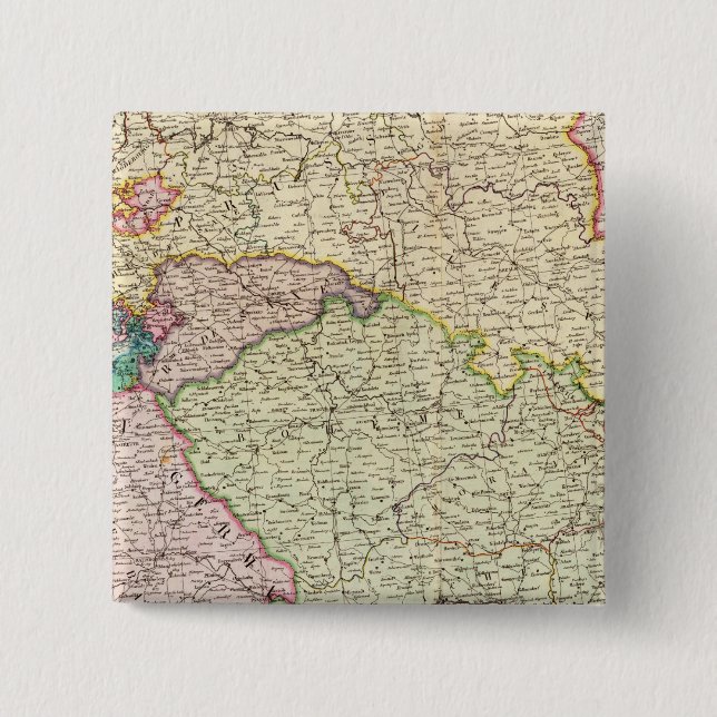 Bóton Quadrado 5.08cm Nordeste da França (Frente)