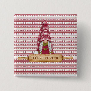 Bóton Quadrado 5.08cm Nórdico Gnomo Esquerda