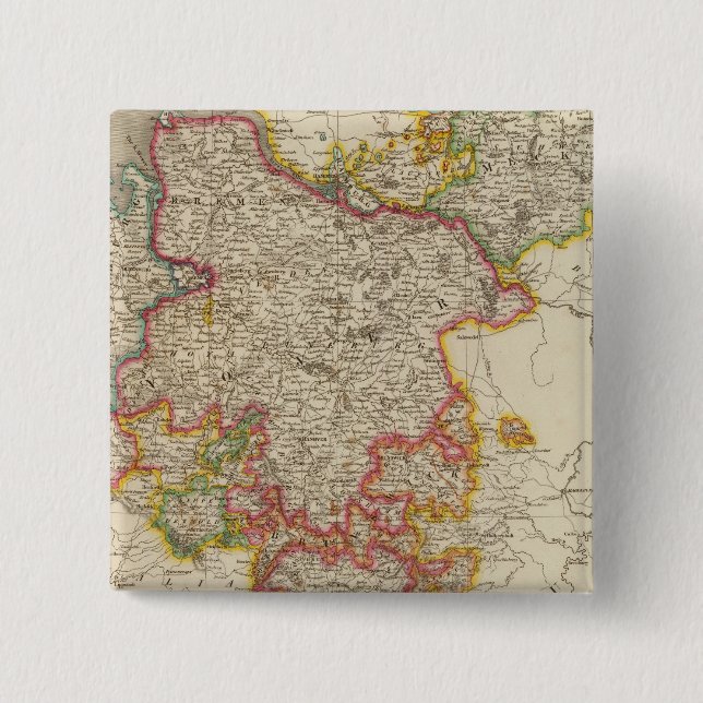 Bóton Quadrado 5.08cm Norte Alemanha (Frente)
