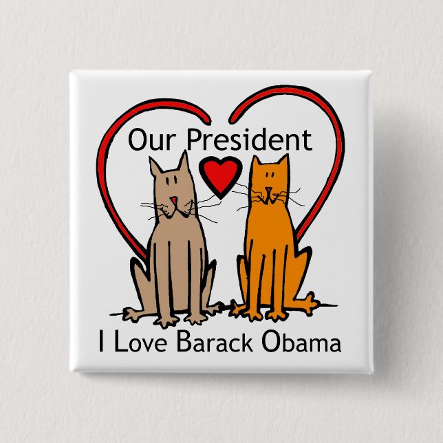 BÓTON QUADRADO 5.08CM NOSSO PRESIDENTE (Frente)