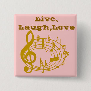 Bóton Quadrado 5.08cm Notas Douradas_