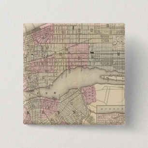 Bóton Quadrado 5.08cm Nova York, Brooklyn 3