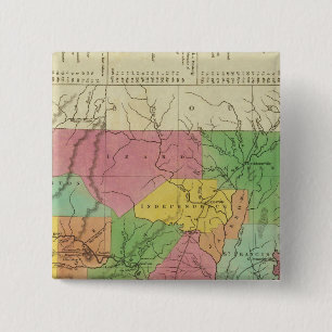 Bóton Quadrado 5.08cm Novo Mapa Do Arkansas 2