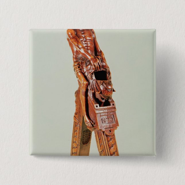 Bóton Quadrado 5.08cm Nutcrackers sob a forma de um homem (Frente)