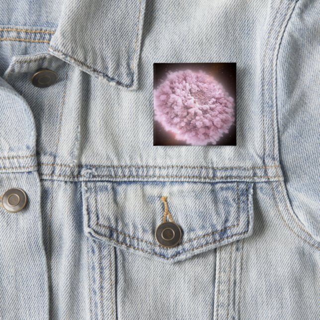 Bóton Quadrado 5.08cm Nuvem De Resíduos De Duas Estrelas De Neutron (In Situ)