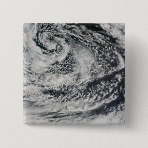 Bóton Quadrado 5.08cm nuvens de onda Navio-onda-dadas forma 2