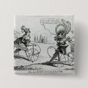 Bóton Quadrado 5.08cm O acelerador das senhoras, 1819