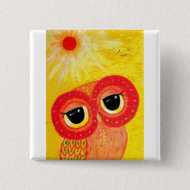 Bóton Quadrado 5.08cm O amor é como The Sun (Frente)