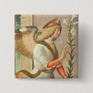 Bóton Quadrado 5.08cm O arcanjo Gabriel (painel)