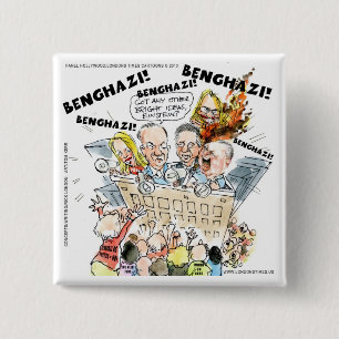 Bóton Quadrado 5.08cm O Benghazi Shuffle Engraçado