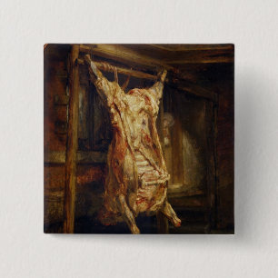 Bóton Quadrado 5.08cm O boi Slaughtered, 1655