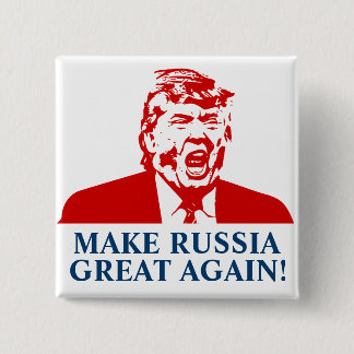 Bóton Quadrado 5.08cm O botão de Donald Trump "FAZ RÚSSIA GRETA OUTRA