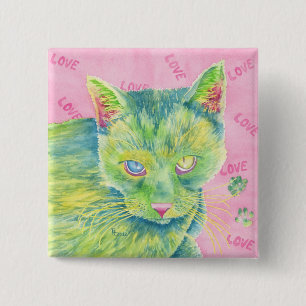 Bóton Quadrado 5.08cm O botão do encantador