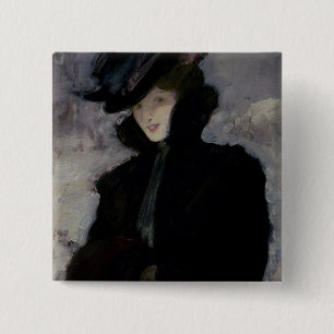 Bóton Quadrado 5.08cm O casaco de pele