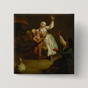 Bóton Quadrado 5.08cm O casal feliz